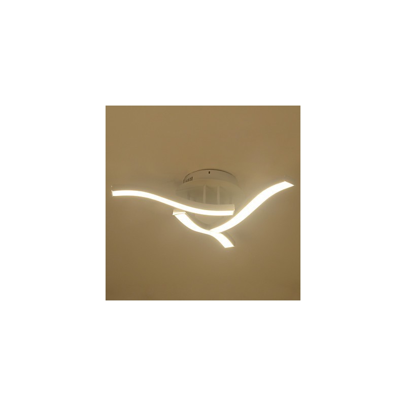 Plafoniera a filo moderna e contemporanea bianca LED integrato 45W 72,5 cm