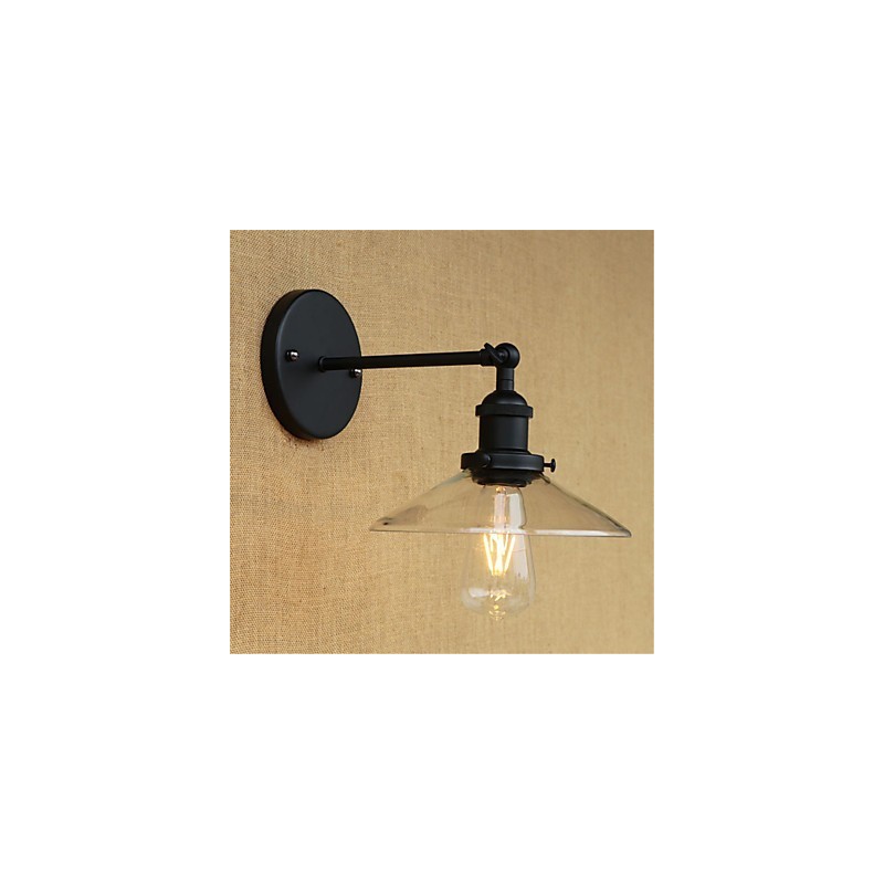 Applique da parete retrò country moderna dipinta con lampadina E26/E27 40 W