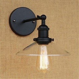 Applique da parete retrò country moderna dipinta con lampadina E26/E27 40 W