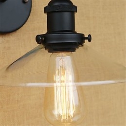 Applique da parete retrò country moderna dipinta con lampadina E26/E27 40 W