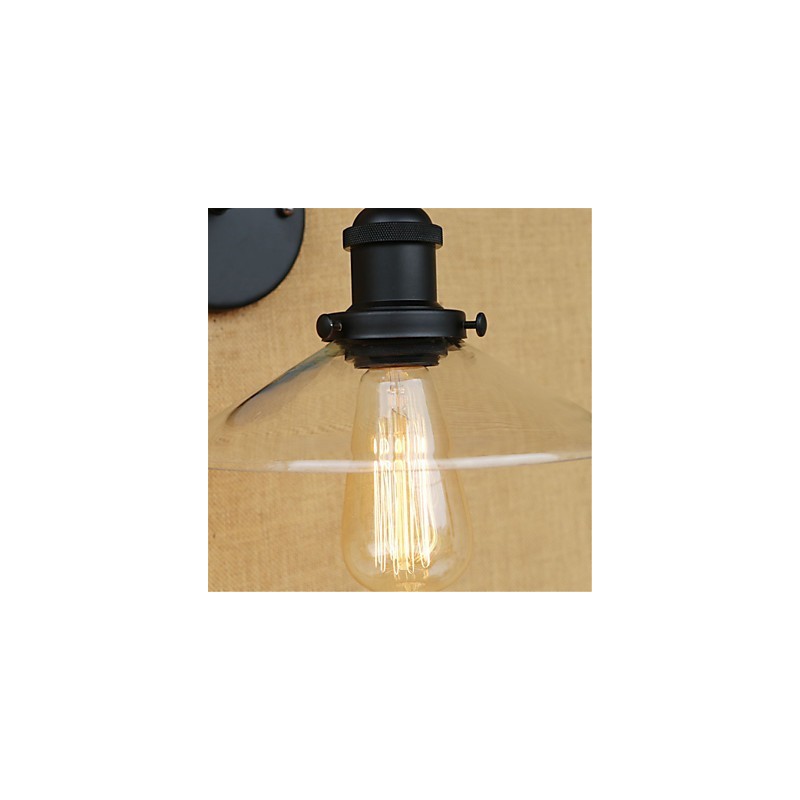 Applique da parete retrò country moderna dipinta con lampadina E26/E27 40 W