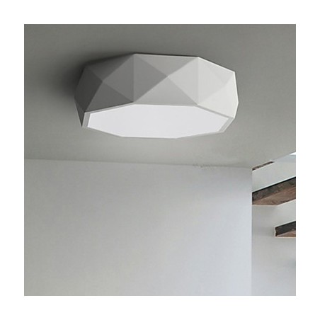Plafoniera geometrica LED bianca e nera 41 cm