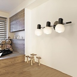 Applique da bagno Rustic Lodge elettrolitica, 3 luci E14, 45 x 13 cm