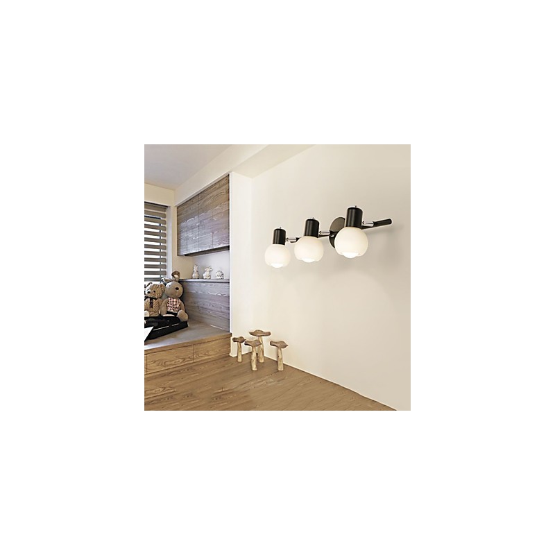 Applique da bagno Rustic Lodge elettrolitica, 3 luci E14, 45 x 13 cm