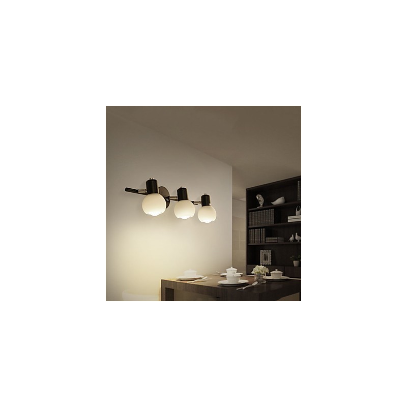 Applique da bagno Rustic Lodge elettrolitica, 3 luci E14, 45 x 13 cm