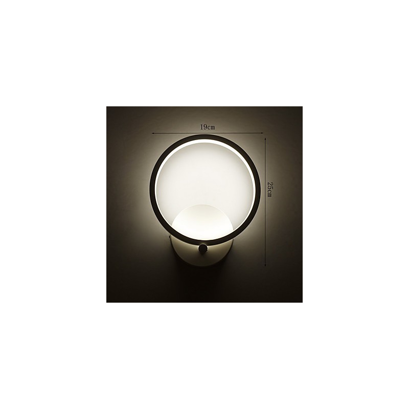 Applique da parete LED integrato moderna contemporanea mini ad arco