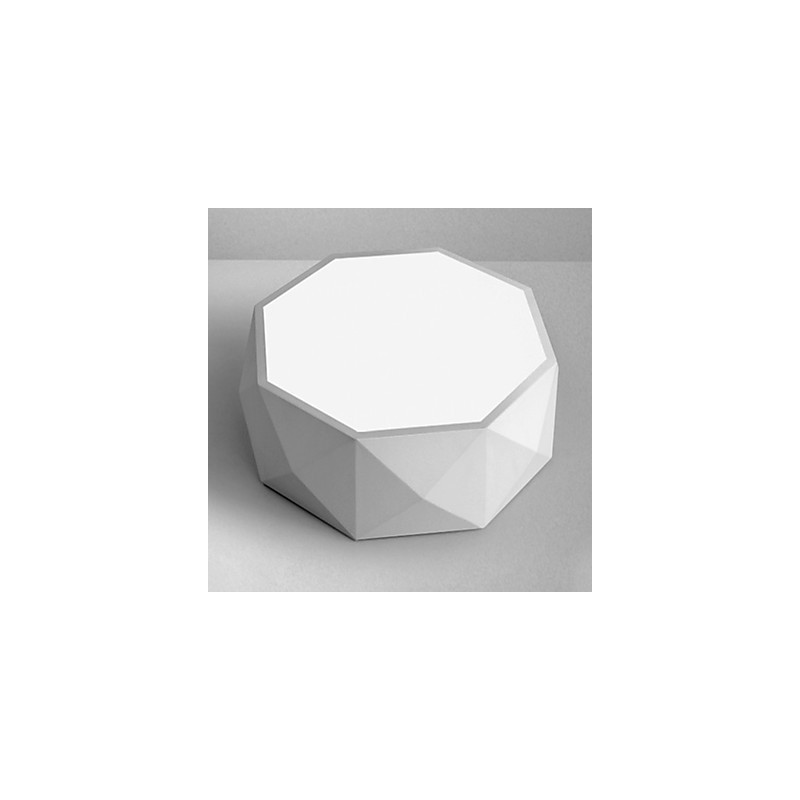 Plafoniera geometrica LED bianca e nera 41 cm