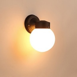 Applique da parete mini moderna contemporanea finitura in ossido nero luce ambientale