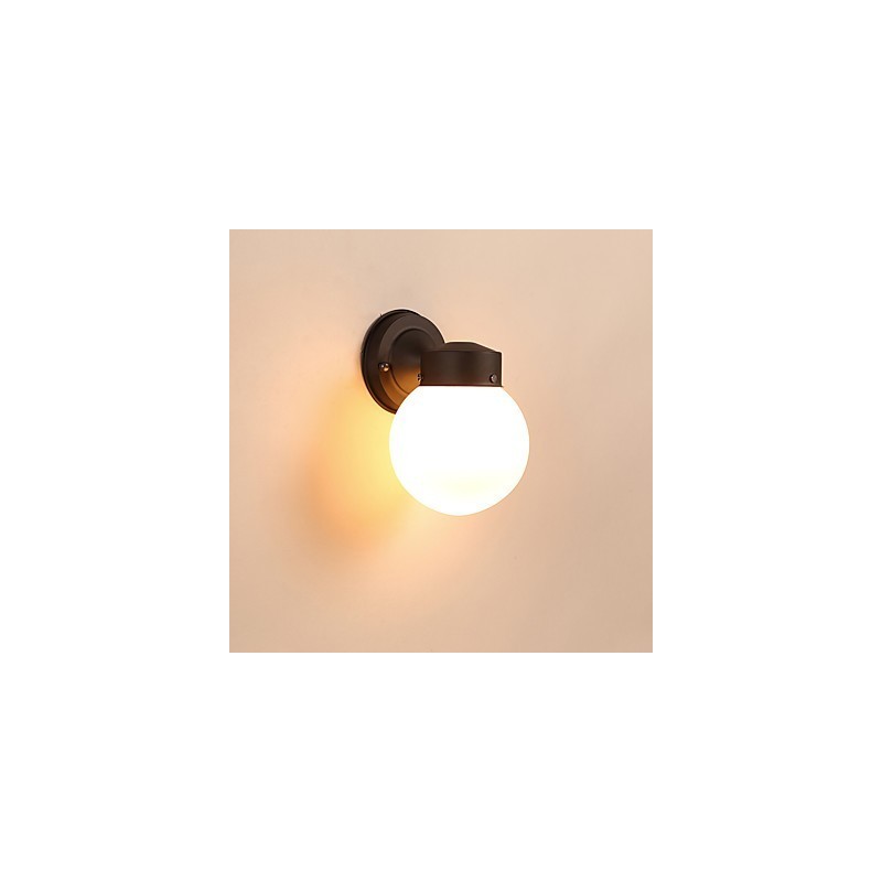 Applique da parete mini moderna contemporanea finitura in ossido nero luce ambientale