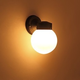 Applique da parete mini moderna contemporanea finitura in ossido nero luce ambientale