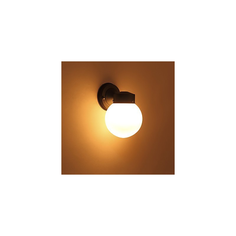 Applique da parete mini moderna contemporanea finitura in ossido nero luce ambientale