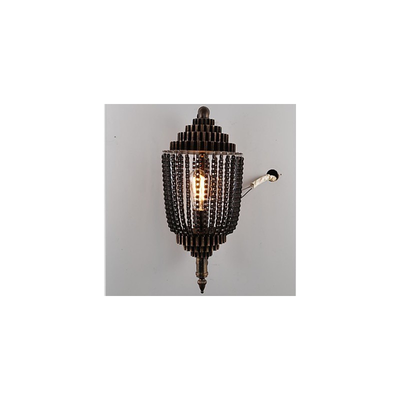 Lampada da soffitto a ingranaggi vintage industriale in ferro nero