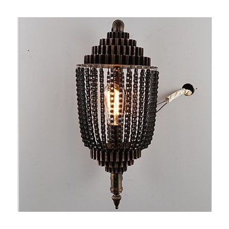 Lampada da soffitto a ingranaggi vintage industriale in ferro nero