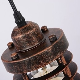 Applique da parete in ferro retrò industriale con puleggia di sollevamento