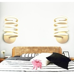 Applique da parete LED in alluminio moderna minimalista 27 W 15x22x22 cm