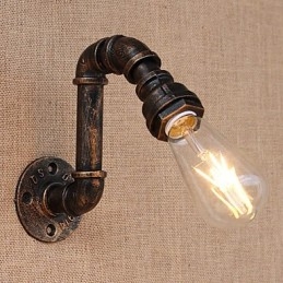Applique da parete retrò country con braccio oscillante, luce ambientale, mini, E26/E27