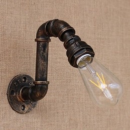 Applique da parete retrò country con braccio oscillante, luce ambientale, mini, E26/E27