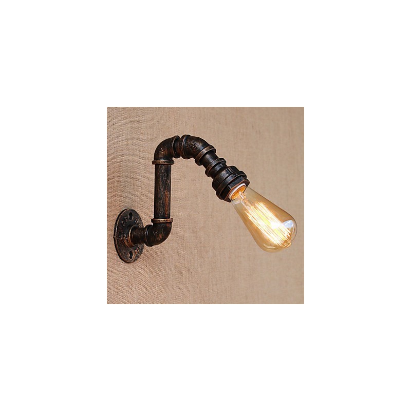 Applique da parete retrò country con braccio oscillante, luce ambientale, mini, E26/E27