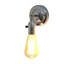 Applique da parete LED in metallo nero E27 4 W 13 x 13 x 20 cm