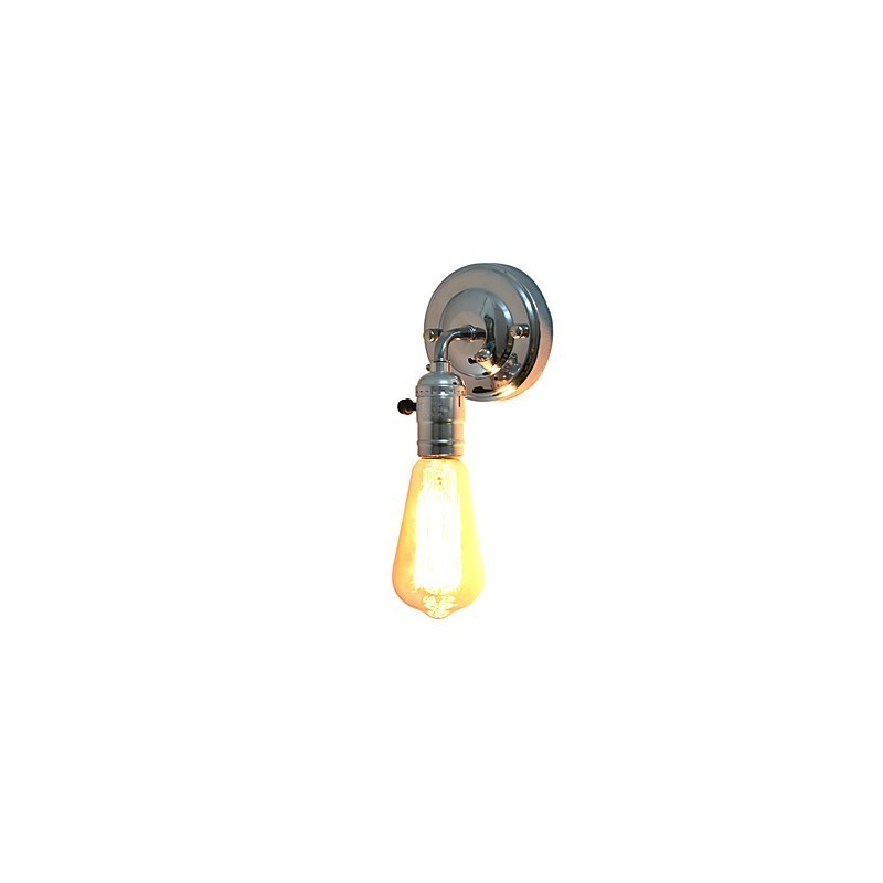 Applique da parete LED in metallo nero E27 4 W 13 x 13 x 20 cm
