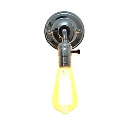 Applique da parete LED in metallo nero E27 4 W 13 x 13 x 20 cm