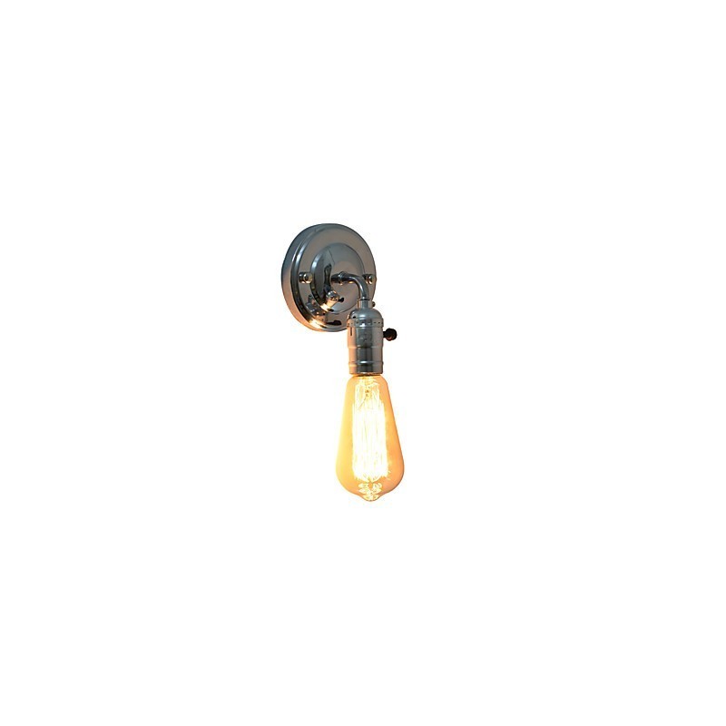 Applique da parete LED in metallo nero E27 4 W 13 x 13 x 20 cm