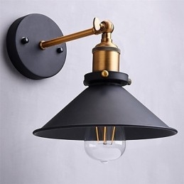2 pezzi Applique da parete in metallo stile industriale vintage Edison
