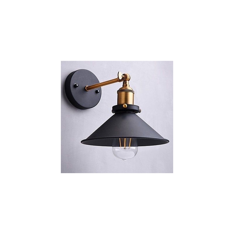 2 pezzi Applique da parete in metallo stile industriale vintage Edison