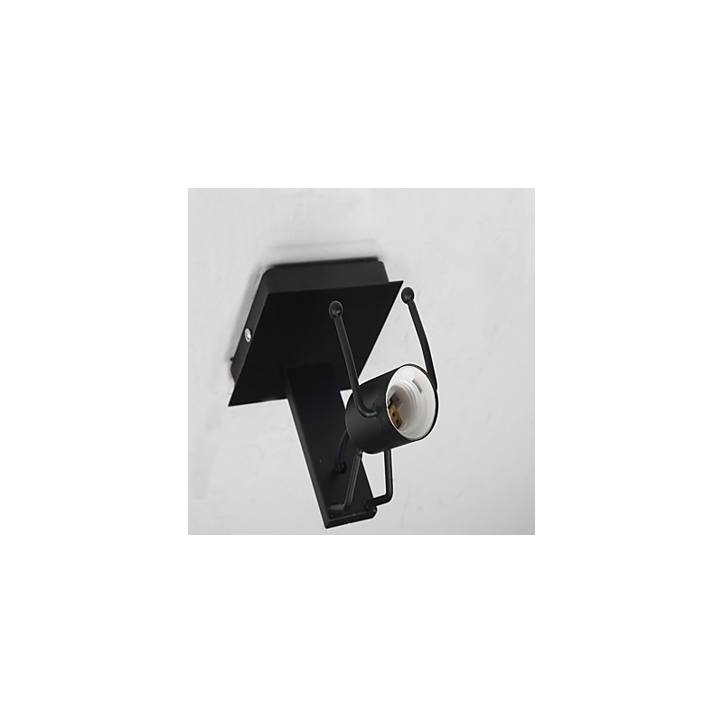 Applique da parete classica rustica country in metallo dipinto E27 40 W