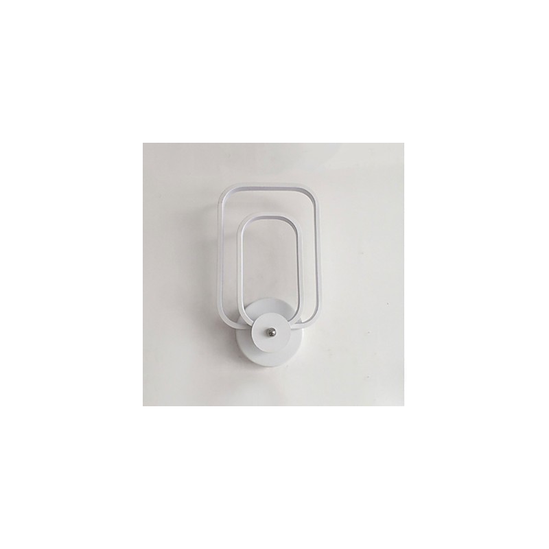 Applique da parete in alluminio moderna minimalista per balcone e scale, LED integrato, 16,5 x 25 cm