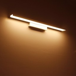 Applique da specchio bagno LED 32 W in alluminio e acrilico, 81 x 8,5 x 5 cm