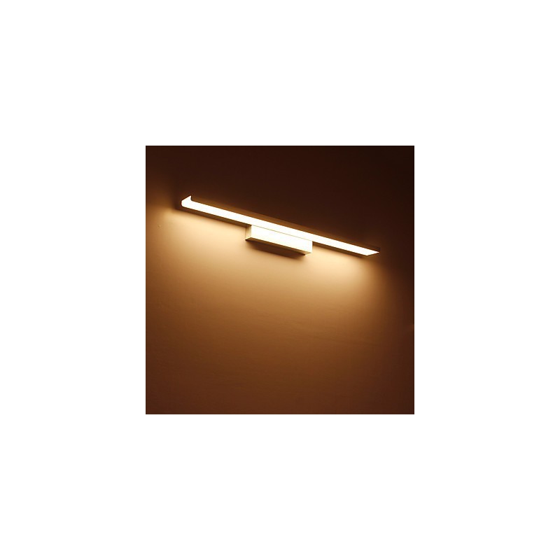 Applique da specchio bagno LED 32 W in alluminio e acrilico, 81 x 8,5 x 5 cm