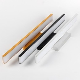 Applique da specchio bagno LED 32 W in alluminio e acrilico, 81 x 8,5 x 5 cm