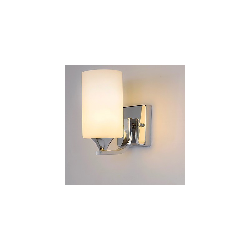 Applique da parete moderna in metallo e vetro, montaggio a filo e a soffitto