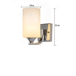 Applique da parete moderna in metallo e vetro, montaggio a filo e a soffitto