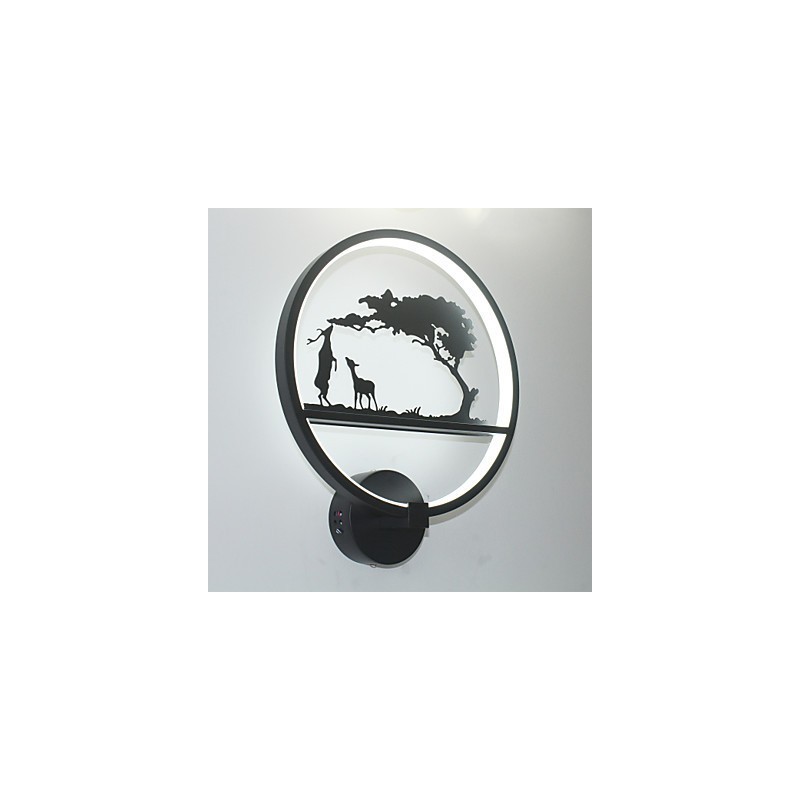Applique da parete moderna in alluminio con LED integrato 19 W, 30 x 9 cm