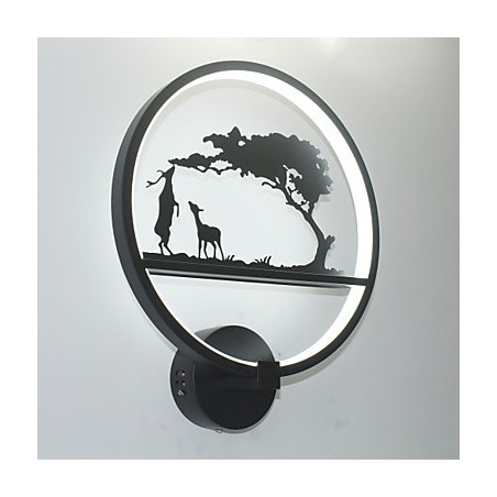 Applique da parete moderna in alluminio con LED integrato 19 W, 30 x 9 cm
