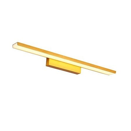 Lampada da specchio LED bagno 16 W 41 cm acrilico e metallo finitura spazzolata