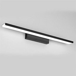 Lampada da specchio LED bagno 16 W 41 cm acrilico e metallo finitura spazzolata