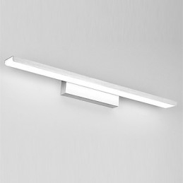 Lampada da specchio LED bagno 16 W 41 cm acrilico e metallo finitura spazzolata