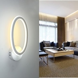 Applique da parete LED in alluminio per interni 24 W