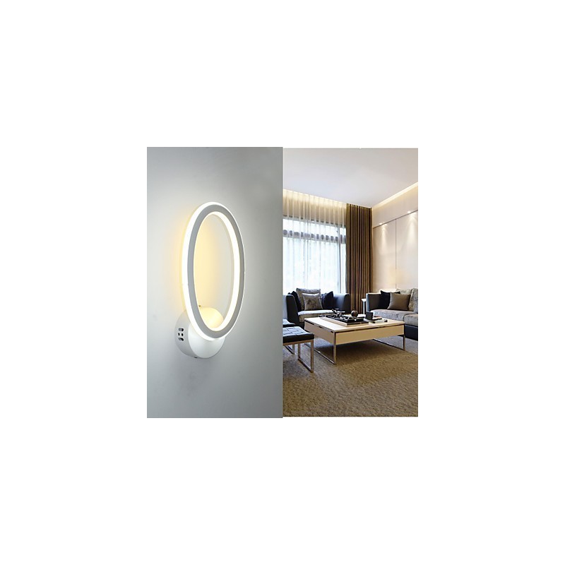 Applique da parete LED in alluminio per interni 24 W