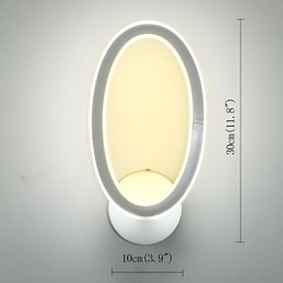 Applique da parete LED in alluminio per interni 24 W