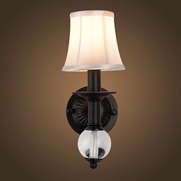 Applique da parete rustica vintage dipinta, luce ambientale, 14×20×34 cm