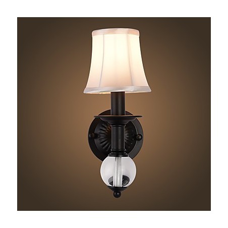 Applique da parete rustica vintage dipinta, luce ambientale, 14×20×34 cm