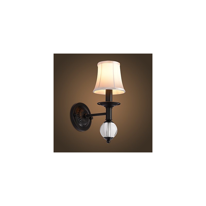 Applique da parete rustica vintage dipinta, luce ambientale, 14×20×34 cm