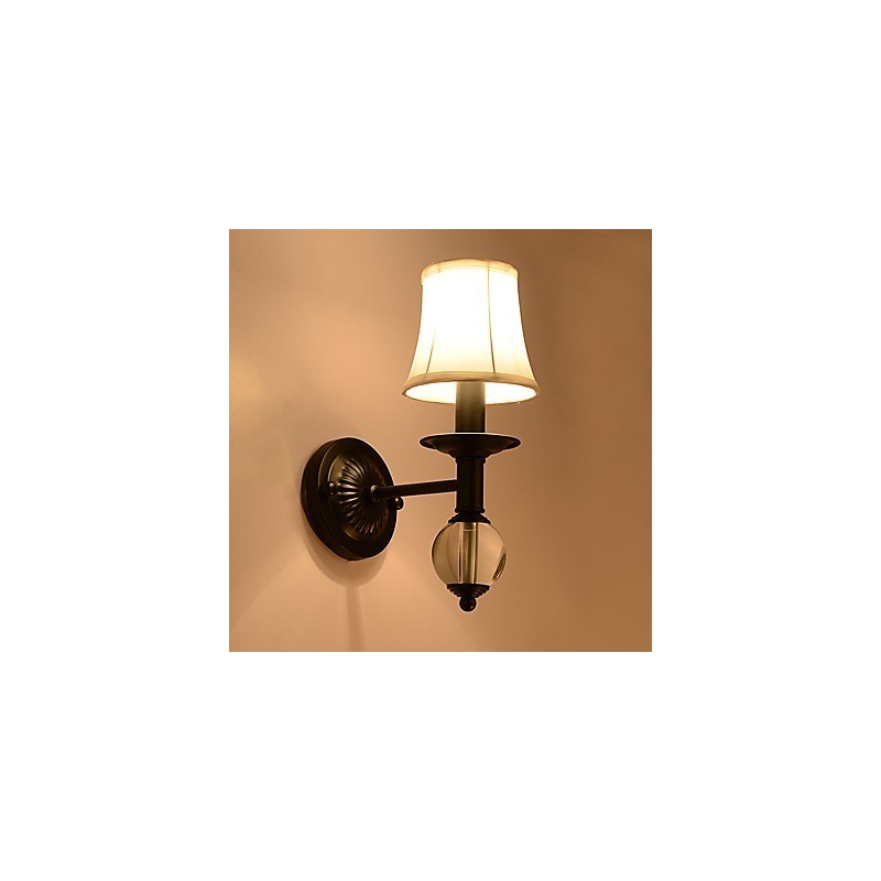 Applique da parete rustica vintage dipinta, luce ambientale, 14×20×34 cm