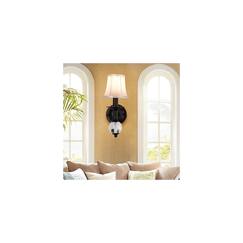 Applique da parete rustica vintage dipinta, luce ambientale, 14×20×34 cm