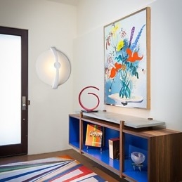 Applique da parete in ferro battuto Lodge rustica dipinta LED integrato 5 W