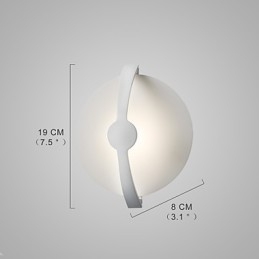 Applique da parete in ferro battuto Lodge rustica dipinta LED integrato 5 W